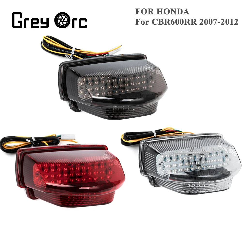For Honda CBR600RR CBR600 RR 2007-2012 Rear LED Tail Light Brake Turn Signals Integrated Light CBR 600 RR 2008 2009 2010