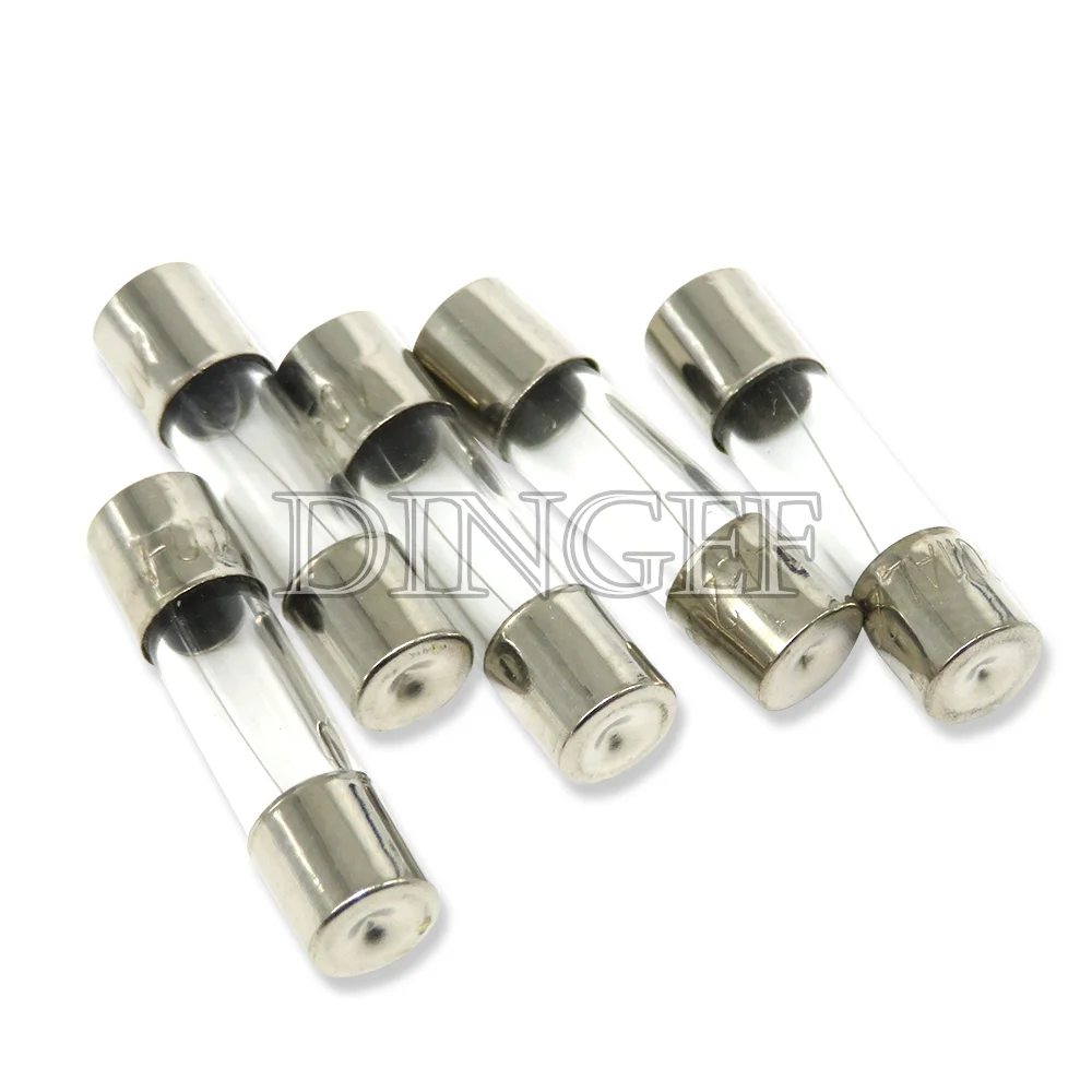 10PC 5*20mm 6*30mm Fast Blow Glass Tube Fuses 5x20mm 6x30mm 250V 0.5A 1A 2A 3A 4A 5A 6A 8A 10A 15A 20A 25A 30A 0.75A AMP Fuse