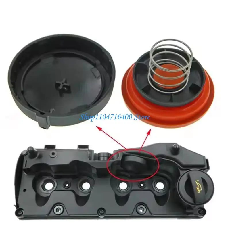 

y1gd Car Door Chamber Cover Waste Gas Valves Repair Set Replaces 03L103469C 03L103469T Easy Installation