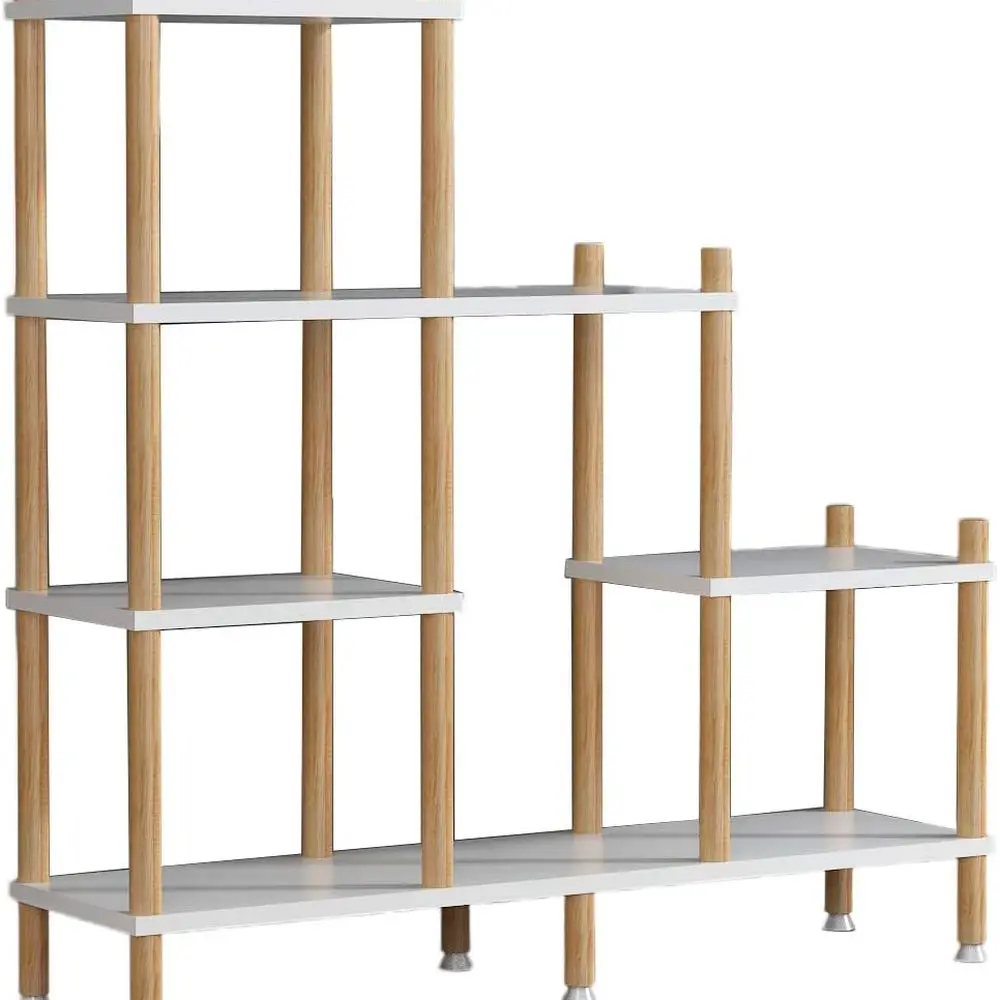 

Multi-Tier Wooden Flower Pot Rack for Bonsai and Potted Plants - 4-Level Indoor Balcony Decor