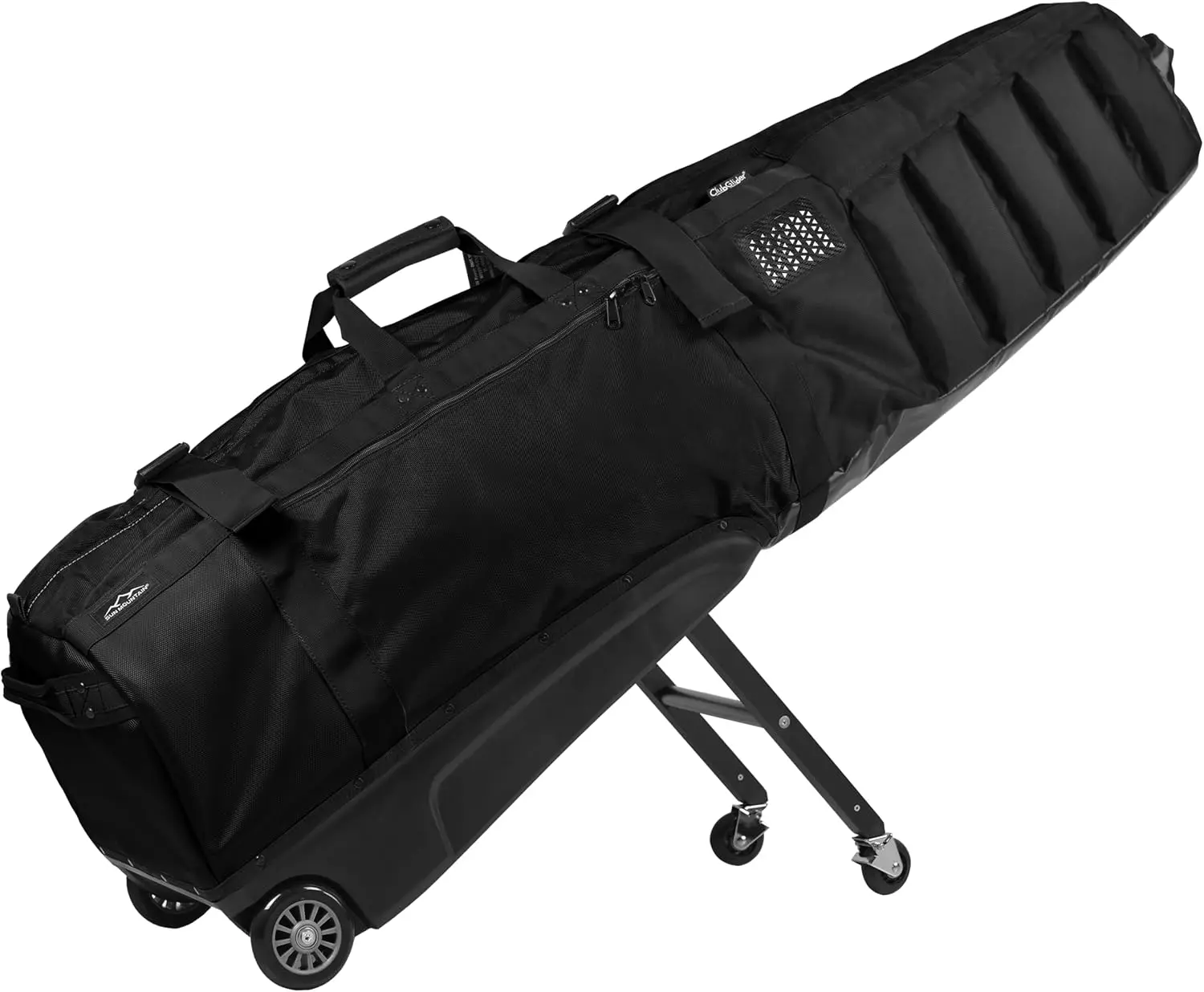 Golf Travel Bag with Four-Wheel Rolling System and Retractable Legs