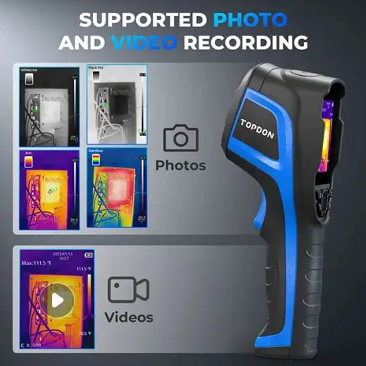 TOPDON TC005 2026 High Resolution Accuracy 256*192 Handheld Infrared Thermal Scanner Imaging Camera Imager Auto Tool