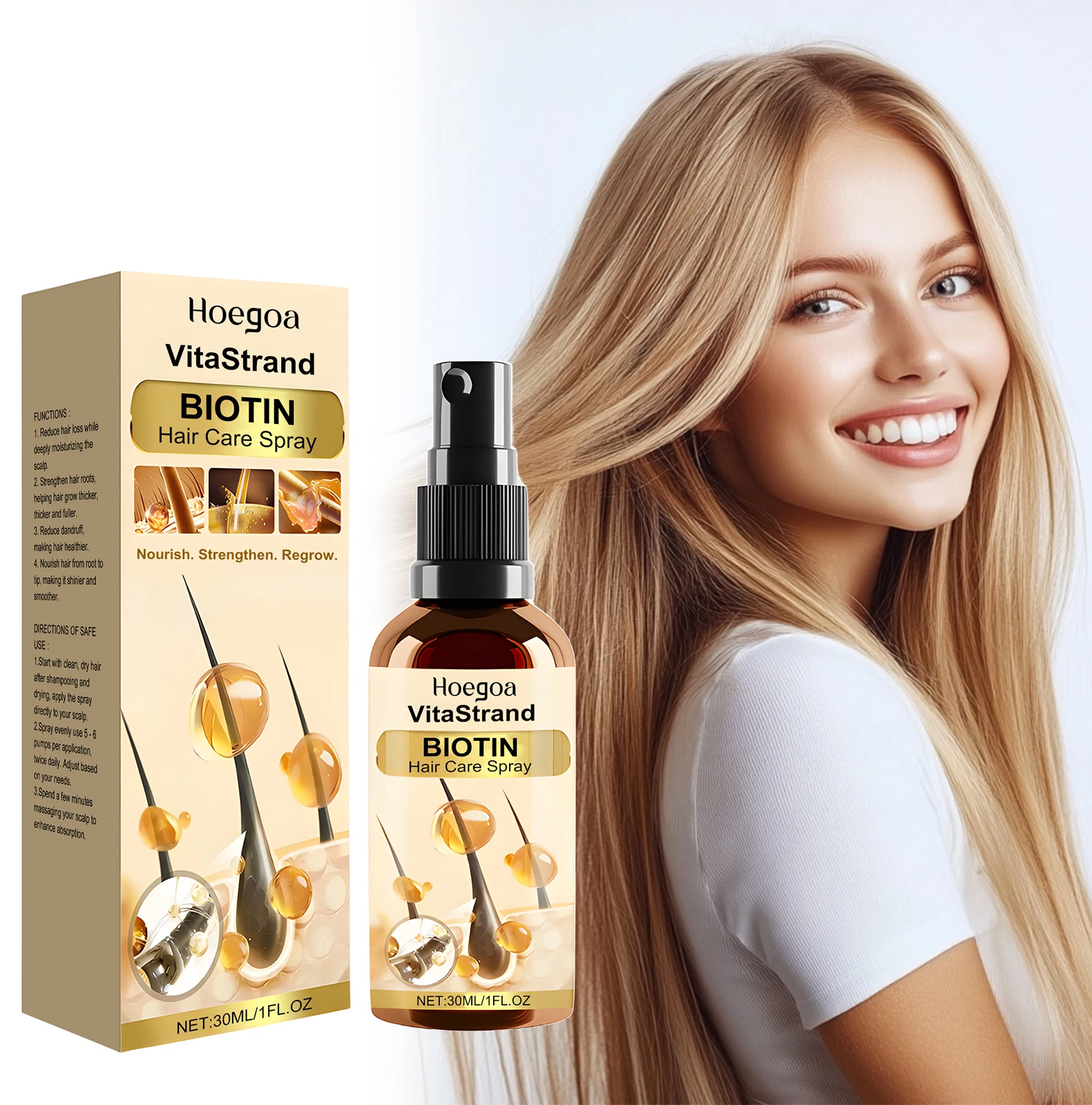 

Сыворотка для ухода за волосами для более сильных волос — питательное лечение кожи головы для улучшения здоровья волос и улучшения блеска с нежной формулой