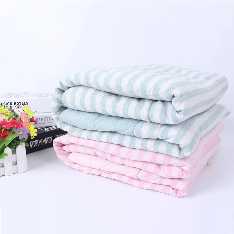 Children Summer Quilt Summer Cool Comforter Swaddling Cotton Crib Kindergarten Cartoon Air Conditioner Quilt Toddler Nap Blanket