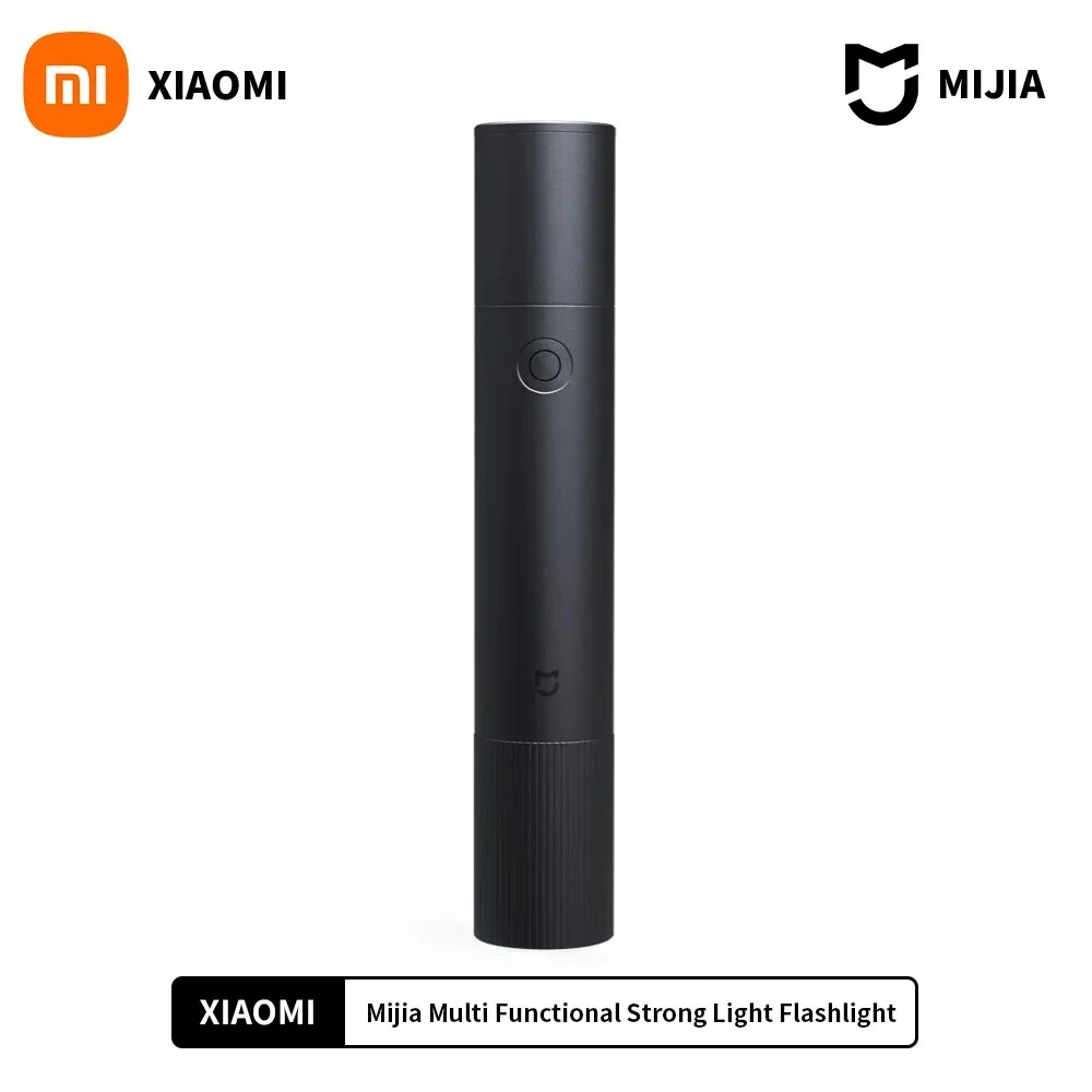 Xiaomi Mijia Led Flashlight Multifunctional Portable Car Cutter Strong Variable Lights Outdoors Flashlights Powerbank type-c