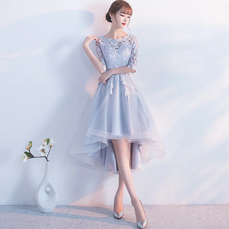 

Banquet evening for women 2024 Winter new slim elegant Korean bridesmaid stage performance long dress