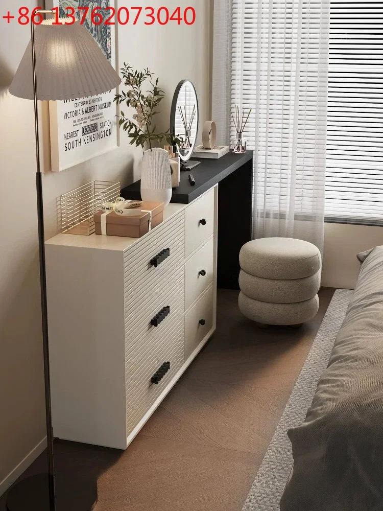 French cream style master bedroom dressing table modern minimalist slaapkamer meubels vanity table with drawer Bedroom Furniture