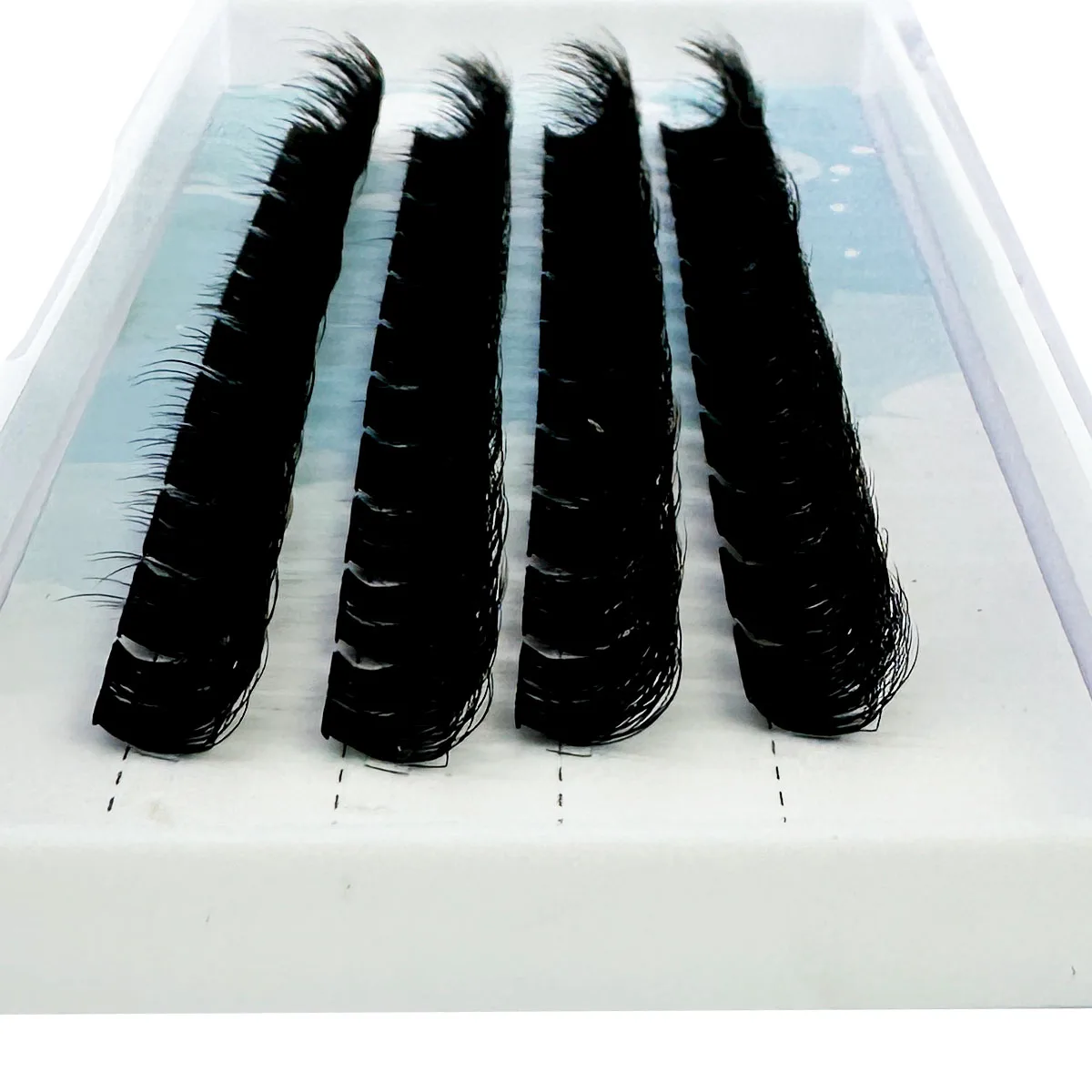 NEUE 3D Flauschige Mix Weiches Band Segmentierte Falsche Bundles Wimpern DIY Einzelne Cluster Lash Extensions Faux Nerz Wimpern – Detail 8