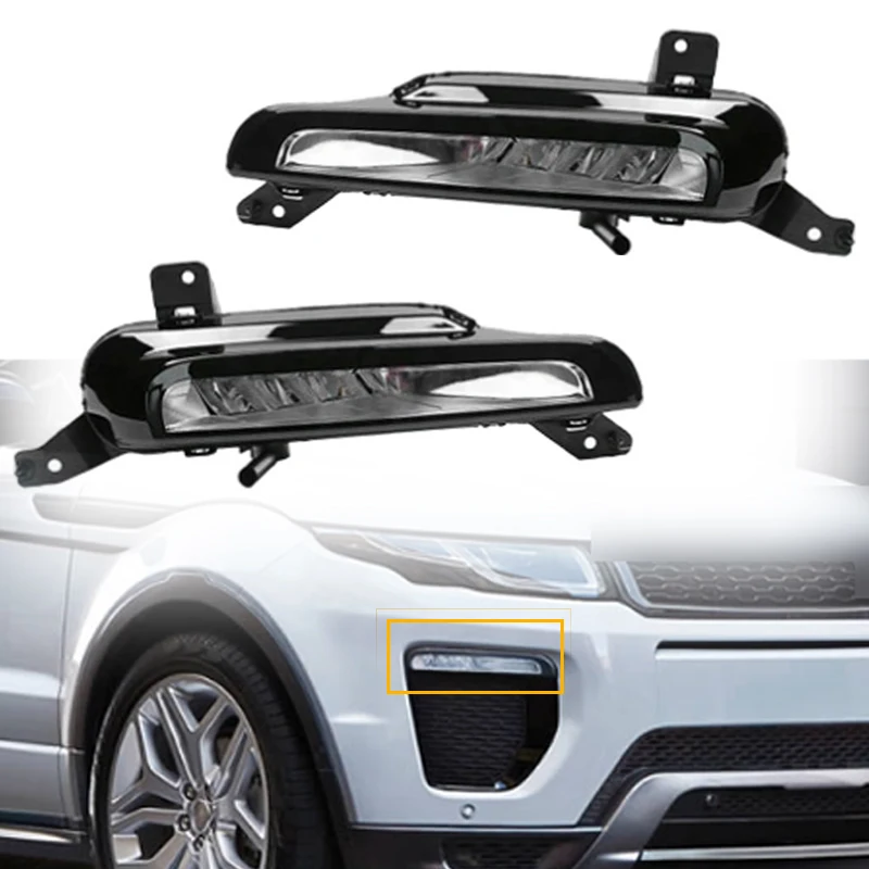 LED Daytime Running Lights Front bumper Fog Light For Land Rover Range Rover Evoque 2015-2018