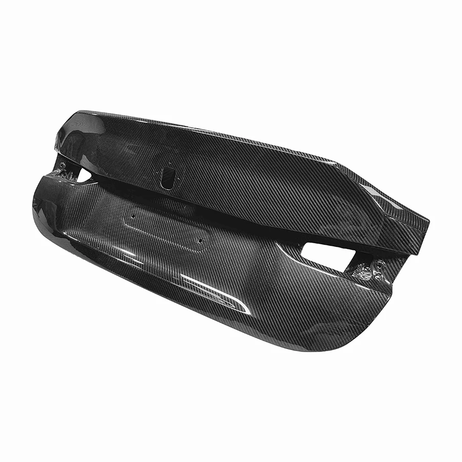 For M3 M4 G80 G82 Dry Carbon fiber trunk lid the trunk lid encloses the upper lid behind the trunk lid the installation