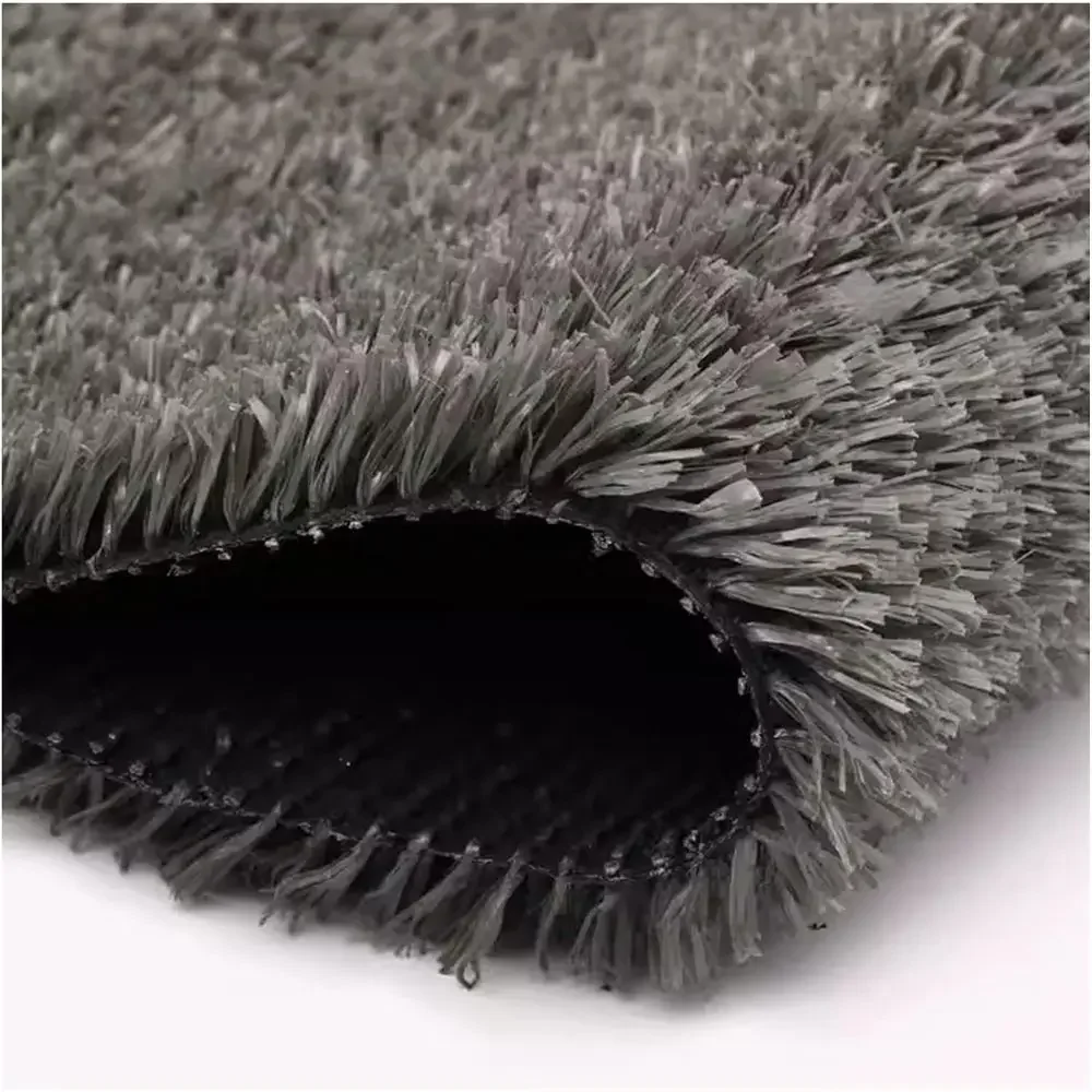 Synthetic Grass Mat for Outdoor Patio, Playgrounds, and Landscaping - Grey, 19.70x78.80 inches