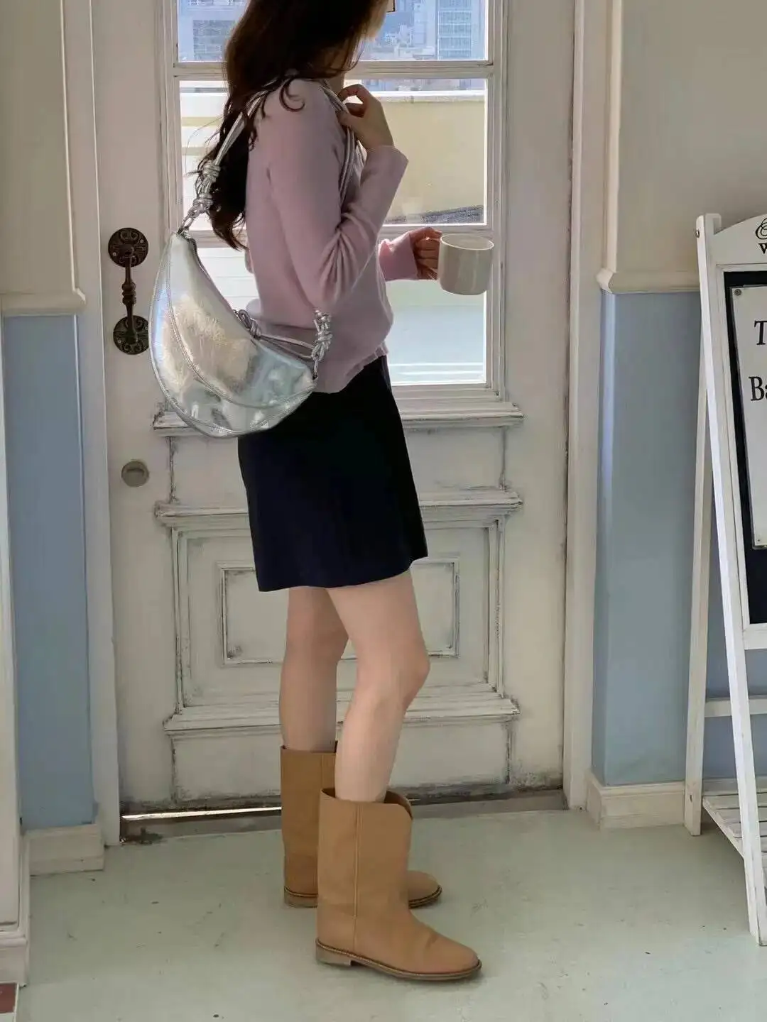 Bloom Retro Sier Hobos Women High Street Pu Leather Casual Crossbody Bags Ladies Vintage Messenger Bag Purse 2025 Summer