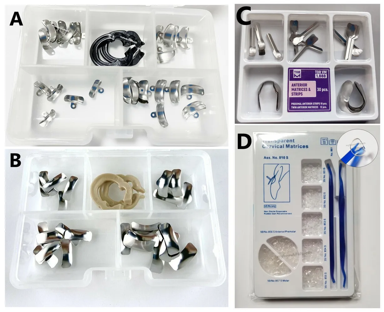 

Dental Proximal Anterior Strips Twin Matrix Triodent Style Matrices Ring Transparent Cervical Composite Restoration