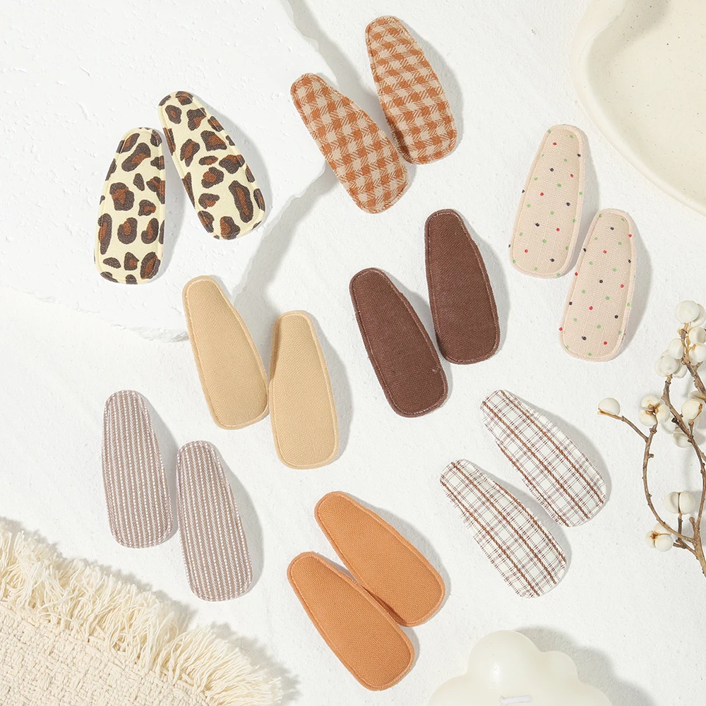 

16PCS/Set Fabric Printed BB Hair Clip Bubble Flower Butterfly Clip Baby Girls' Daily Party Decoration Children Hair Accessories