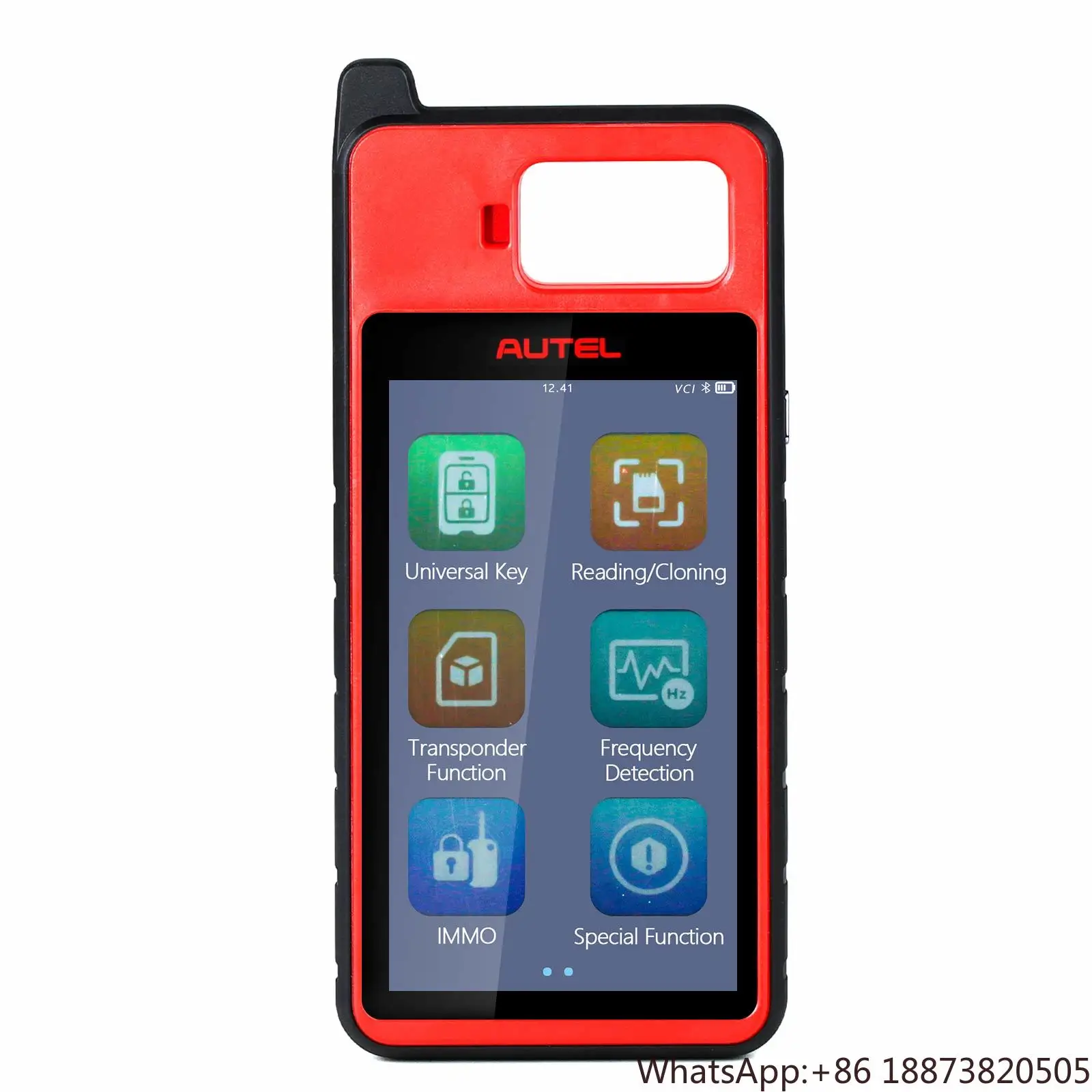 2023 Autel MaxiIM KM100 Key Fob Programmer Immobilizer Tool Key Creation IMMO Learning Chip Read Cloning Frequency Detection PK