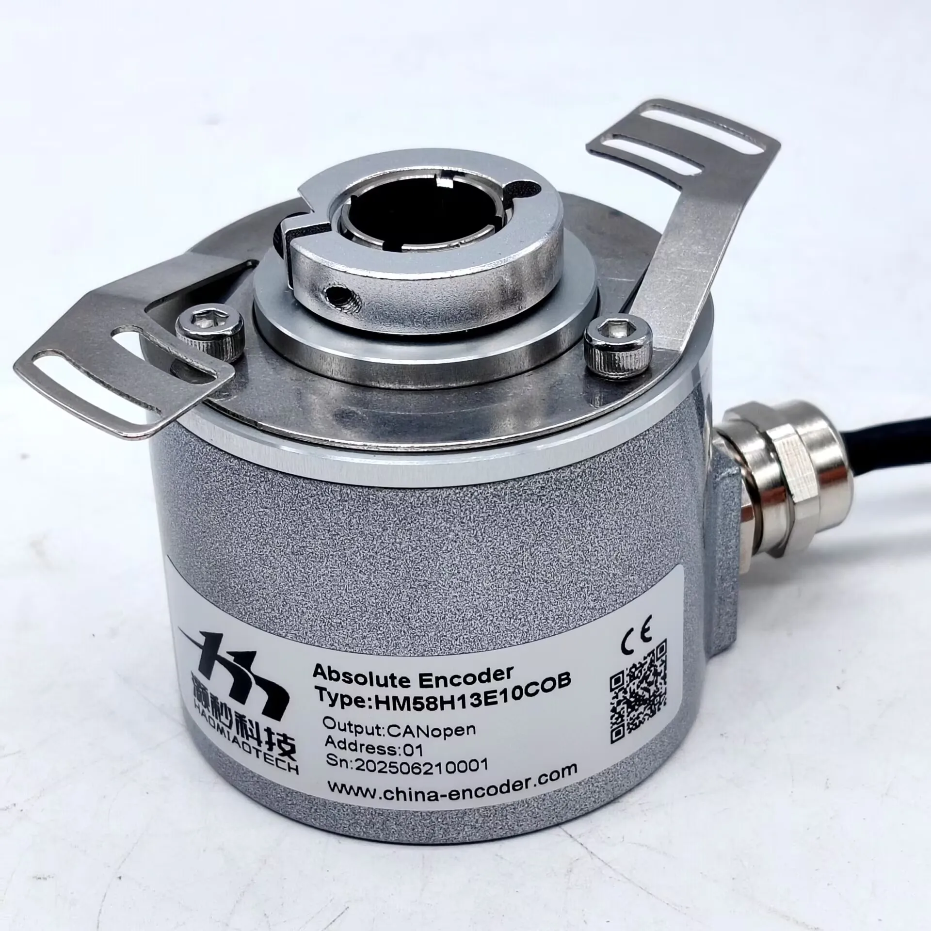 Customize High Precision HM58H13E10COB  CANopen  Absolute Encoder Dual Power Supplies and Dual Isolation Blind Hollow Shaft