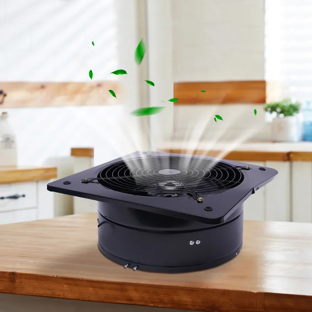 

Bymaocar 16 дюймов черный универсальный вытяжной вентилятор 750 Вт 4700 куб. футов в минуту квадратный промышленный осевой вентилятор вытяжка 2800 об/мин низкий уровень шума