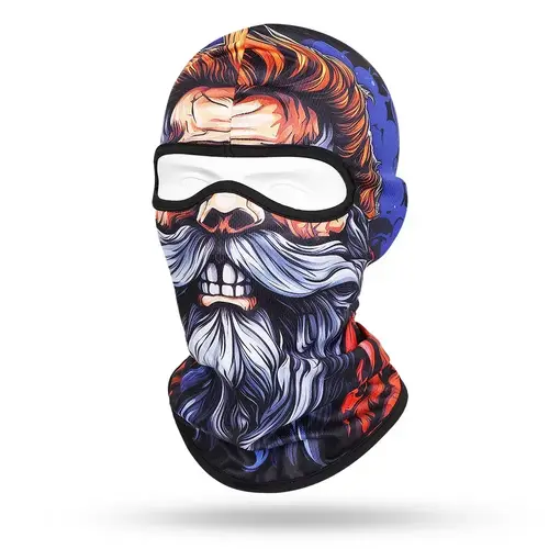 Quick-dry Motorcycle Balaclava Beard Old Men Full Face Cap Biker Skull Masks Motorbike Helmet Hat Cycling Neck Face Protection - Image 26