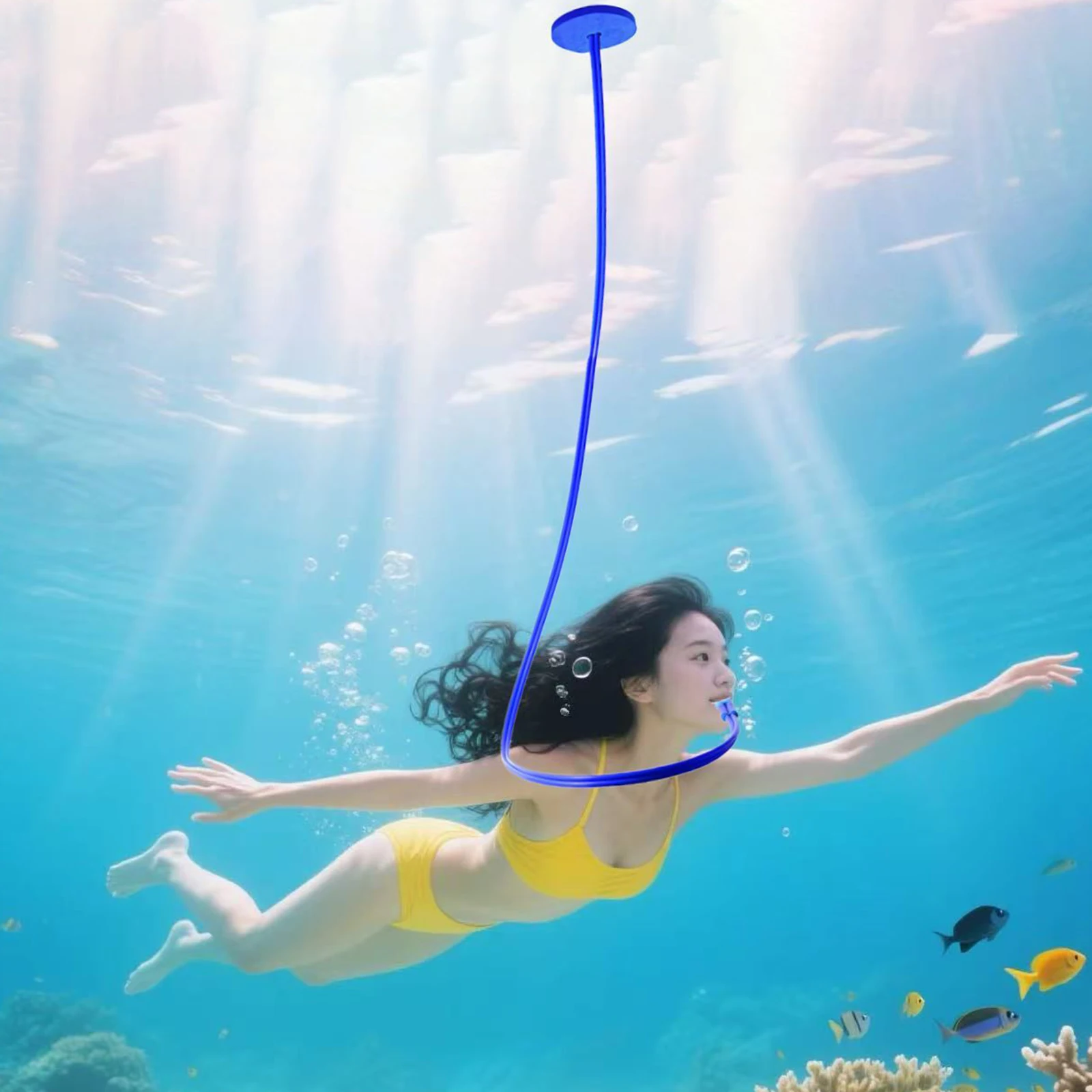 

1/2Pcs Diving Snorkel Breathing Tube Foldable Diving Dry Snorkel Underwater Snorkeling Equipment for Freediving Swim Training