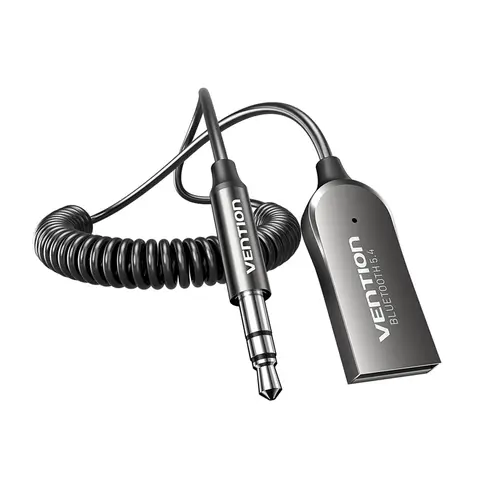 Vention Bluetooth 5.4 Aux Adapter Wireless Car Bluetooth Receiver USB to 3.5mm Jack Audio Music Mic Handsfree for Car Speaker