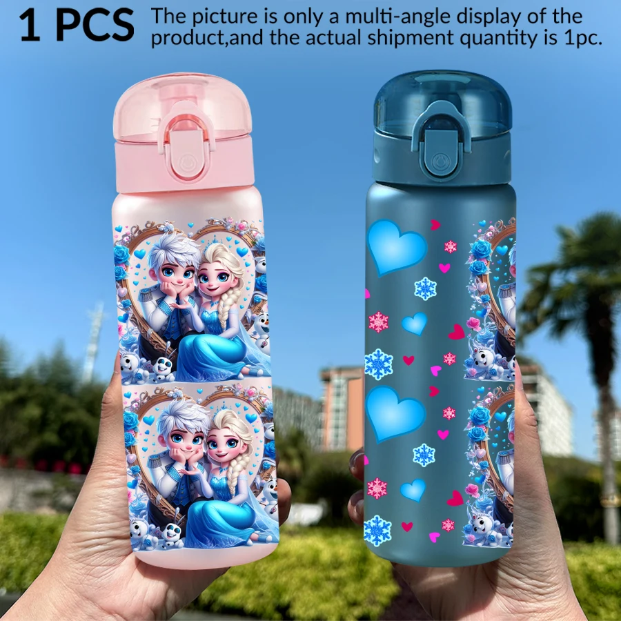 1 قطعة ديزني فروزن/إلسا آنا/نمط 26 أوقية زجاجة مياه بلاستيكية كوب رياضي كهدية عيد ميلاد/العودة إلى المدرسة #1
