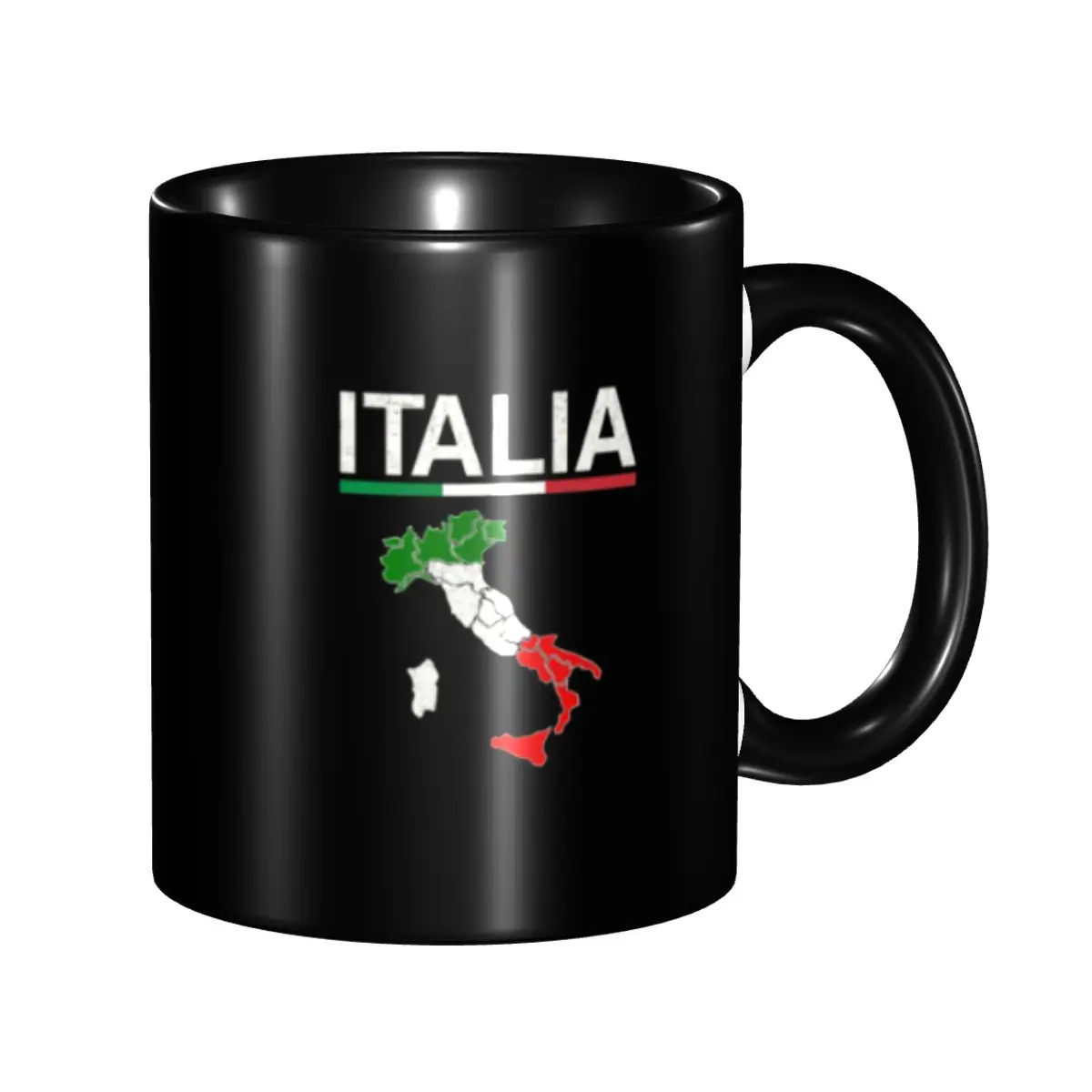

Customized Italy Flag Italian Map Coffee Mugs DIY Patriotic Pride Ceramic Tea Milk Cup