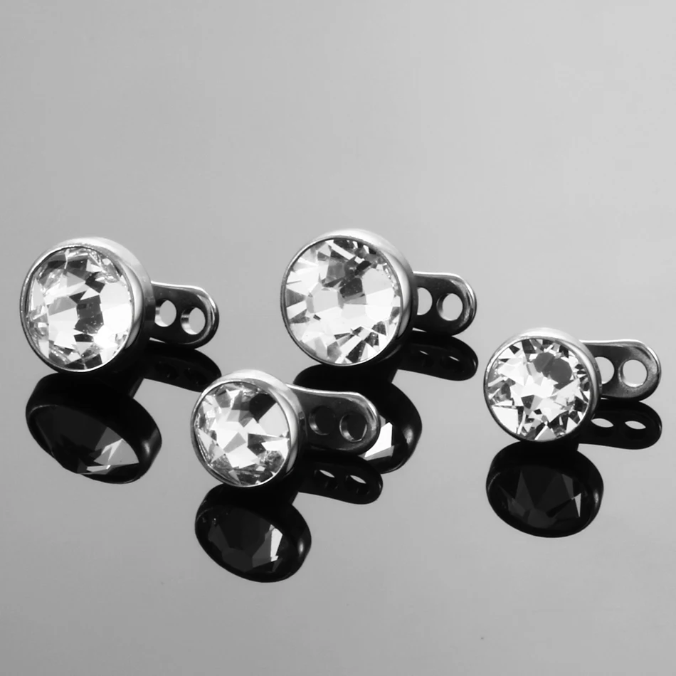 Wholesale G23 Titanium Micro Dermal Anchor Top Base Sets Sexy Microdermal Piercing Skin Diver Surface Piercing Body Jewelry Lots