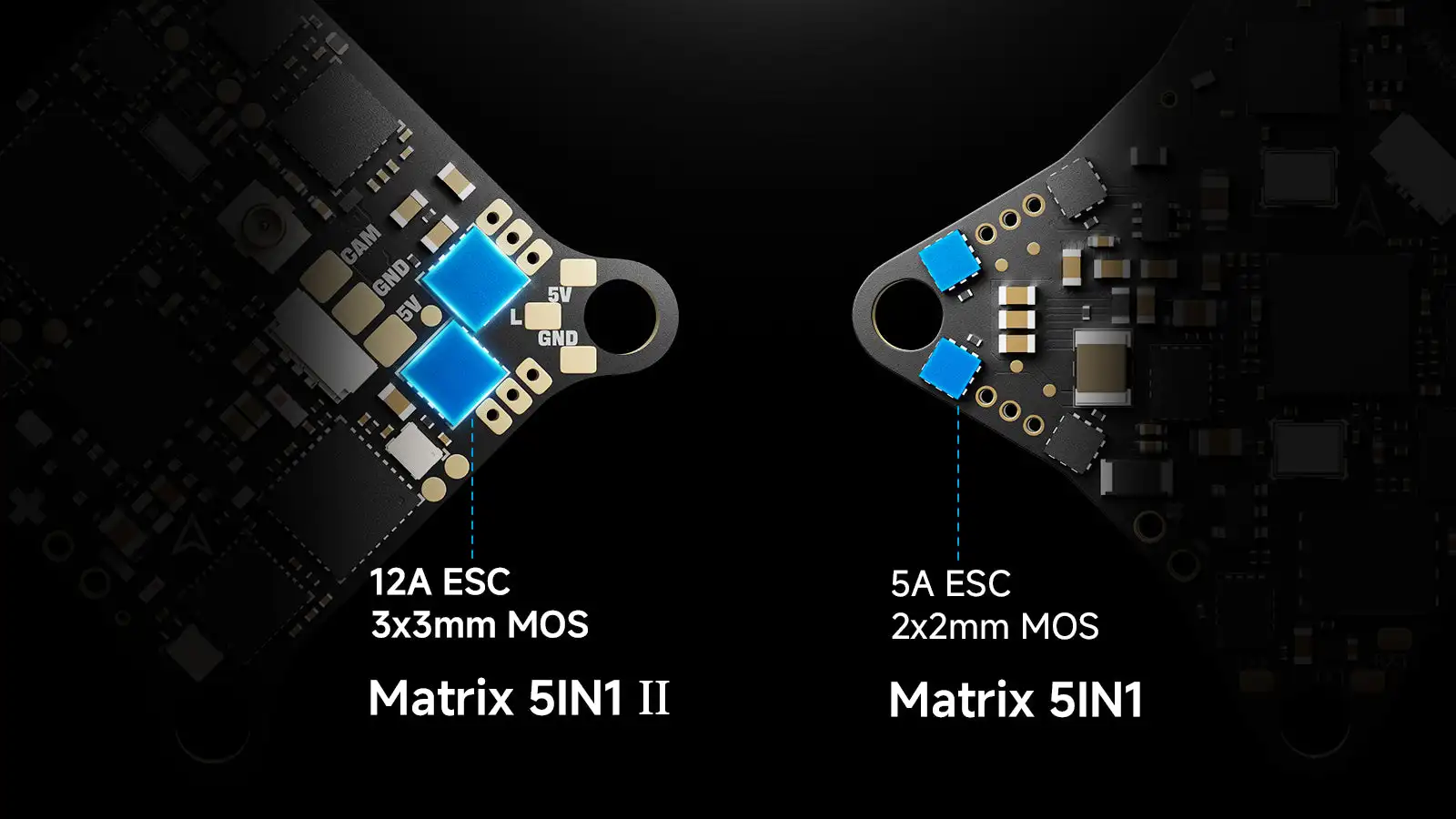 BETAFPV Matrix 1S Brushless Flight Controller (5IN1 II) For FPV Air65 II Air75 II Meteor65 Pro Meteor75 Pro Whoop Drone