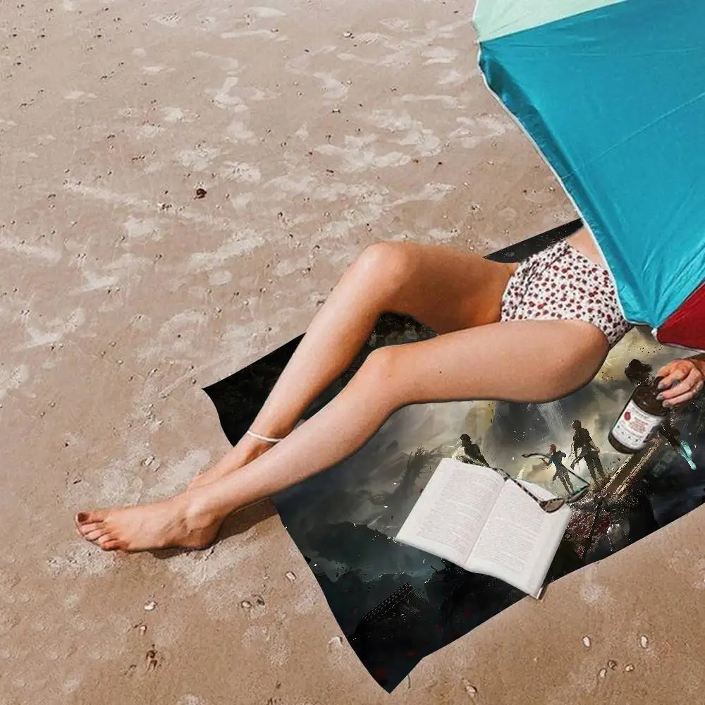 Game C-Clair O-Obscur E-Expedition 33 Microfiber Blanket Quick Drying Beach Oversized Printing Super Absorbent Pool Blanket
