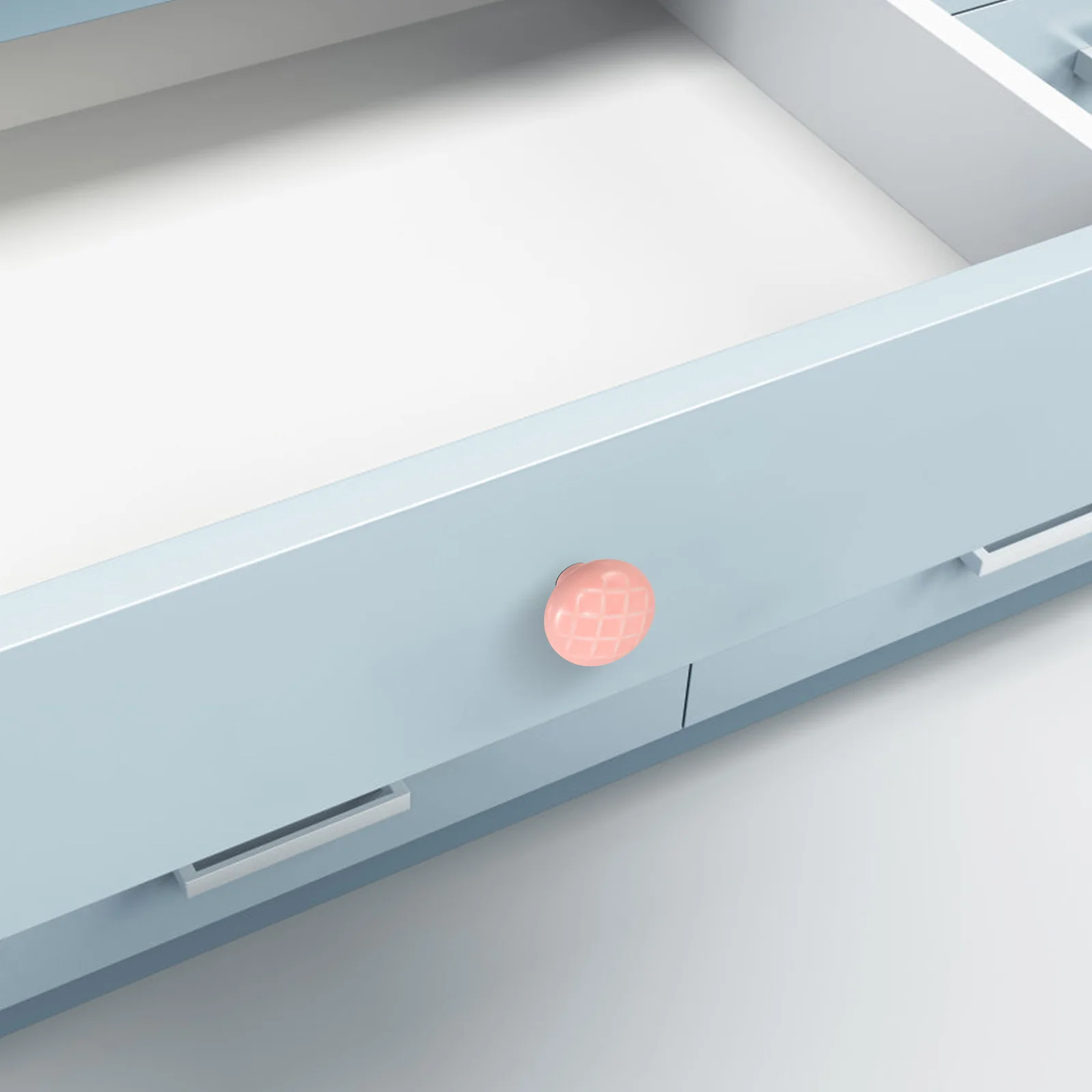 

4Pcs Exquisite Ceramic Pull Knobs Pink Retro Style for Vanity Dresser Cabinet Doors Kitchen Bathroom Decorative Drawer Handles