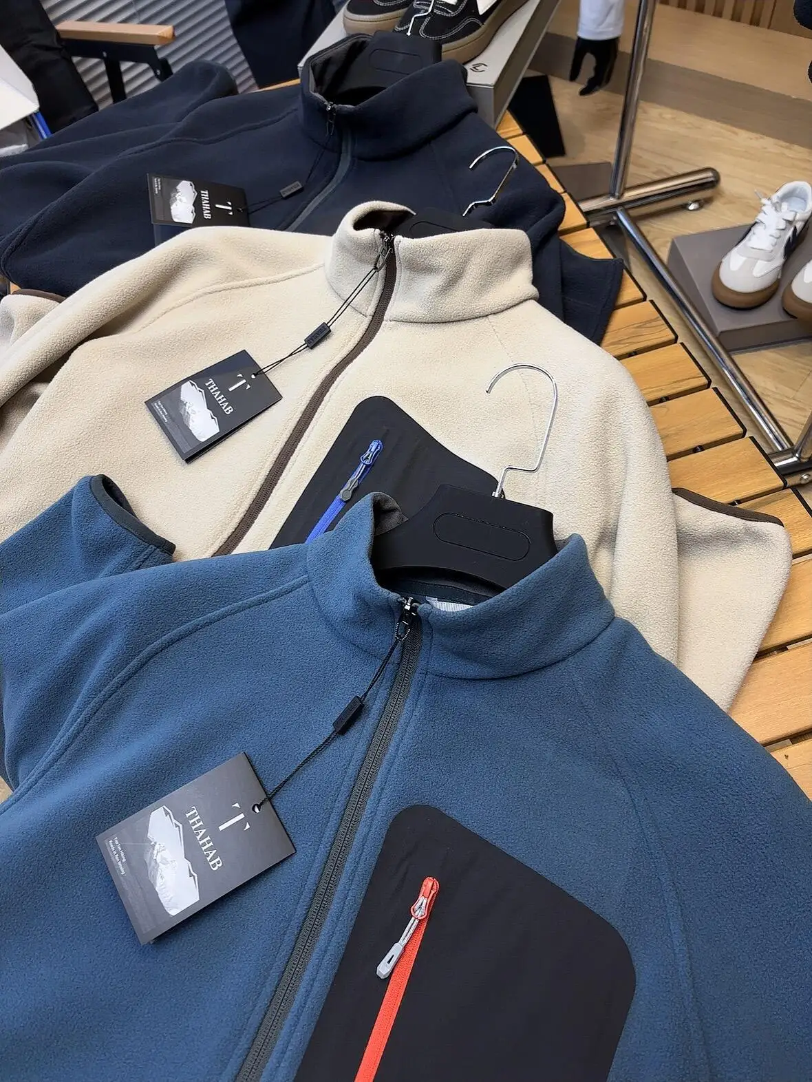 Thermojacke, Outdoor-Radsport-Freizeitjacke, Modische Innenschicht-Strickjacke, Dicke Doppelseitige Fleecejacke für Damen und Herren – Detail 26
