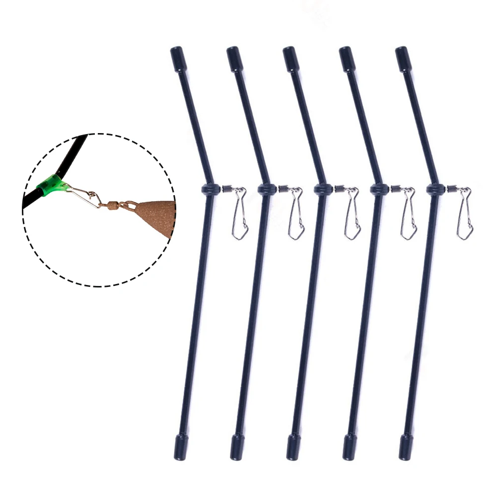 5 stücke Angeln Anti-Tangle Feeder Boom Anti Tangle Booms Mit Snaps Rohr Balance Connector Tackle Anti Tangle