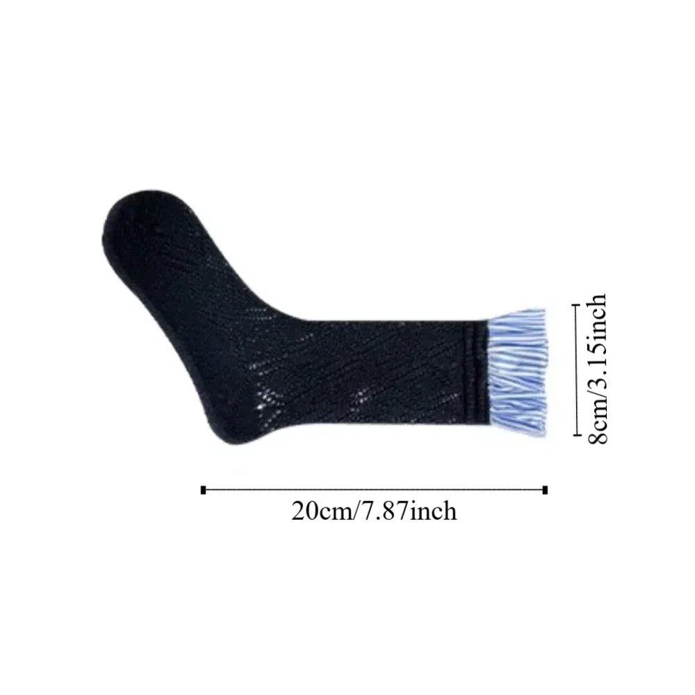 Simple Thin Ruffle Socks Mesh Ballet Style JK Cotton Socks Sweat-absorbing Jacquard Short Sock Lady