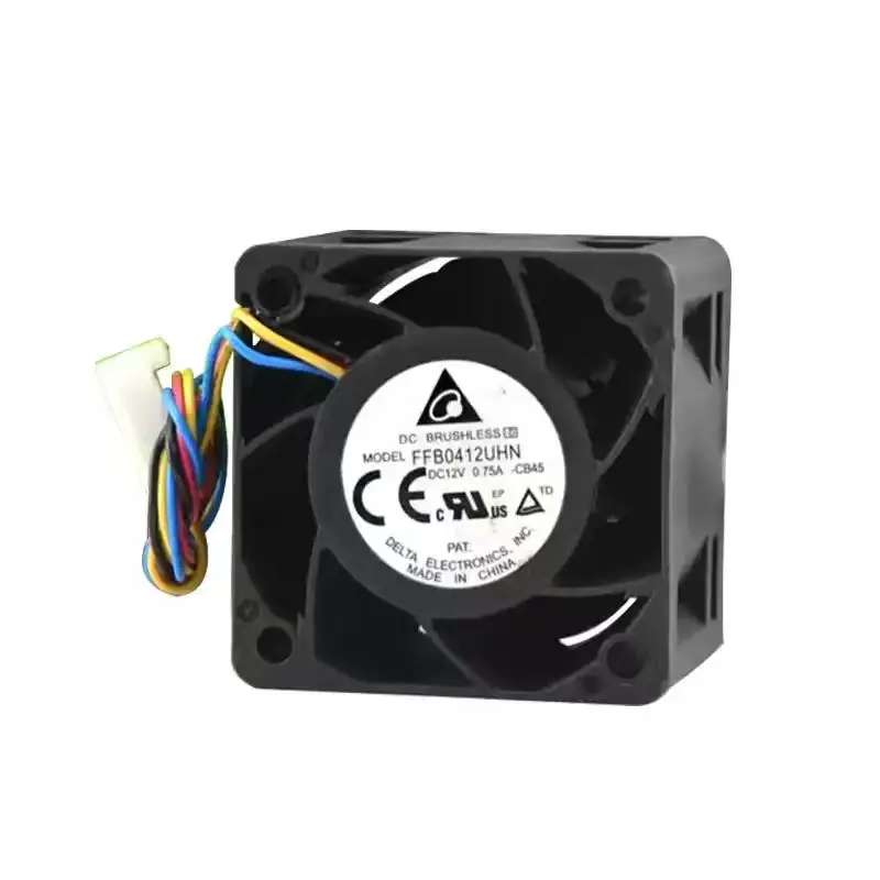 Original For Delta FFB0412UHN DC 12V 0.75A Multi-Wire Terminal 4028 40mm Server Chassis Industrial Cooling Fan