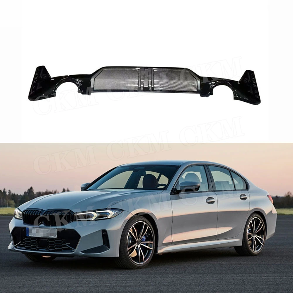 

CKMUUER Rear Diffuser Bumper Lip Spoiler Car Body Kits Accessories for BMW 3 Series G20 G28 LCI 340 M Sport 2023+