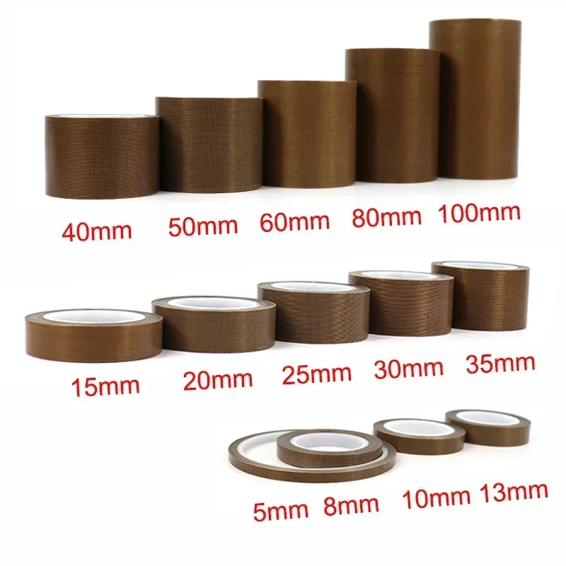 PTFE 코팅 직물 테이프 두께 0.13mm/0.18mm PTFE 테이프 전기 절연 테이프 용 고온 1 롤 폭 5 ~ 100mm