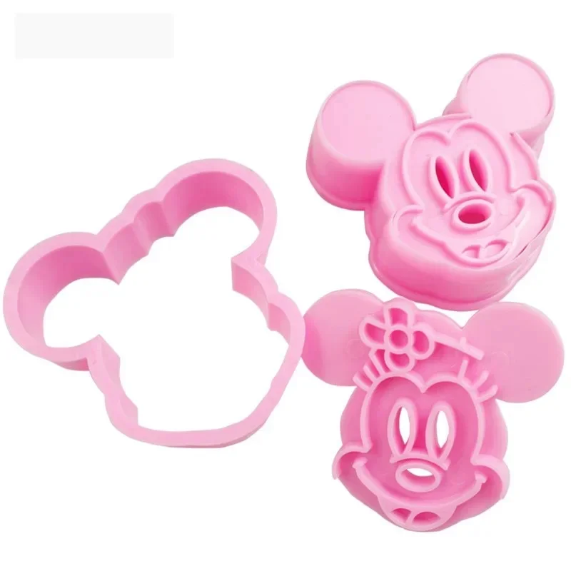 

Милый Микки Маус DIY Выпечка Печенья Торт Минни Выпечка 3D Форма Рисовый Шарик Форма Мультяшная Пластиковая Форма Украшения День Рождения