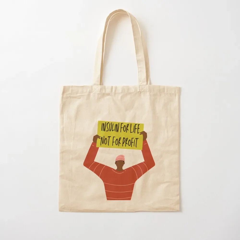 

Insulin For Life Not For Profit Diabetes Red Yellow Tote Bag canvas bags tote bag screen Tote Bag