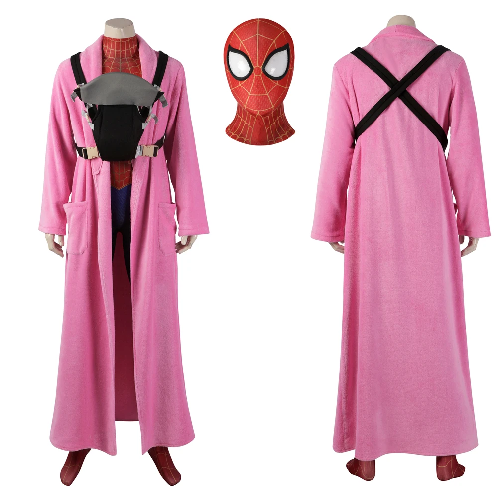 New Zentai body Costume Cosplay Movie Spider over Verse Peter Parker Suit Coat tuta Costume di Halloween