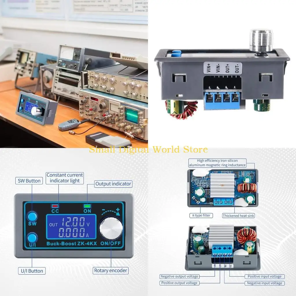 77UB ZK-4KX DC-DC Buck-Boost Converter Variable Voltage Regulator CC-CV 0.5-30V Power Module Adjustable Regulated PowerSupply