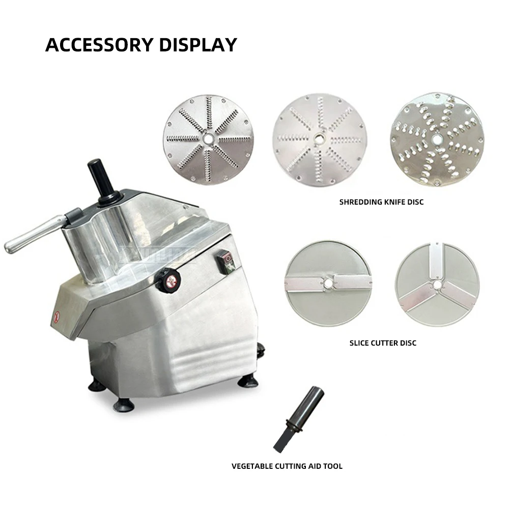 เครื่องหั่นผักเชิงพาณิชย์ JKC-300N เครื่องตัดมันฝรั่งในครัว อุปกรณ์เตรียมอาหารที่มีประสิทธิภาพสำหรับร้านอาหารและใช้ในบ้าน