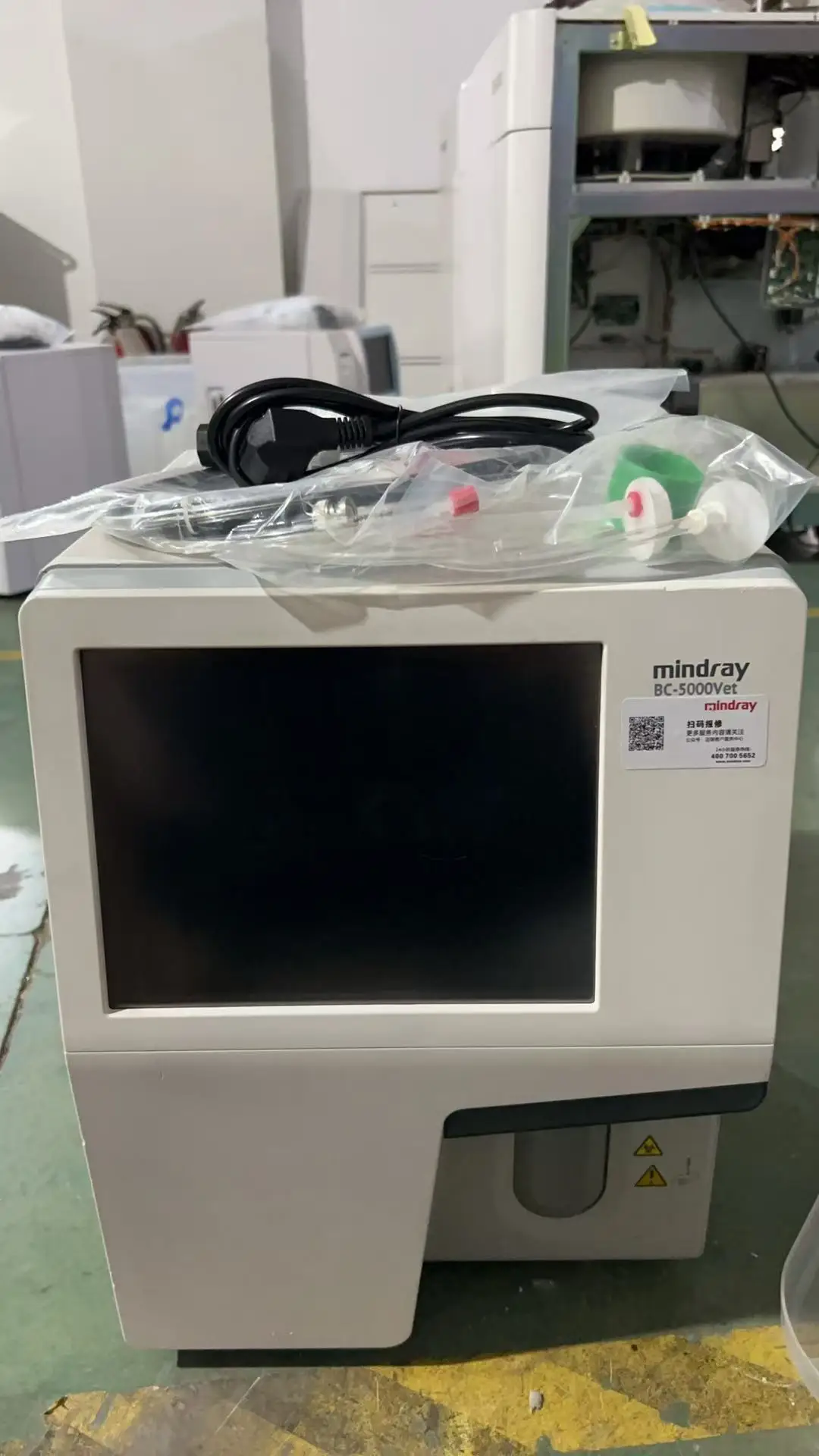 Used Mindray BC-5000 Veterinary Hematology Analyzer with Touch Screen 5 Part Diff Blood Analyzer V-52LH V-52DIFF Reagents