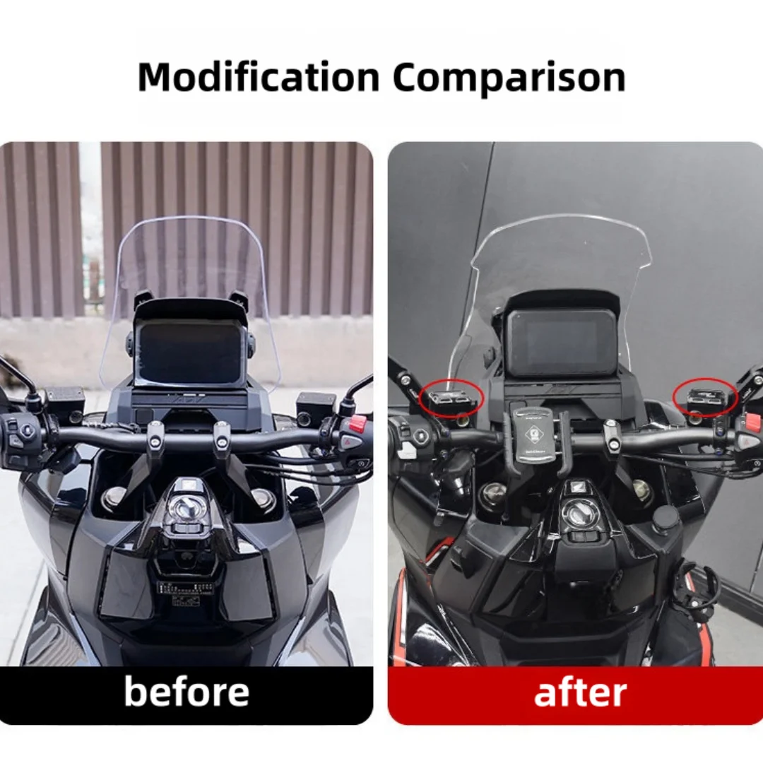 

Retro Style Aluminum Brake Master Cylinder Cover & Oil Cup Decorative Guard for ADV350 Modified Parts