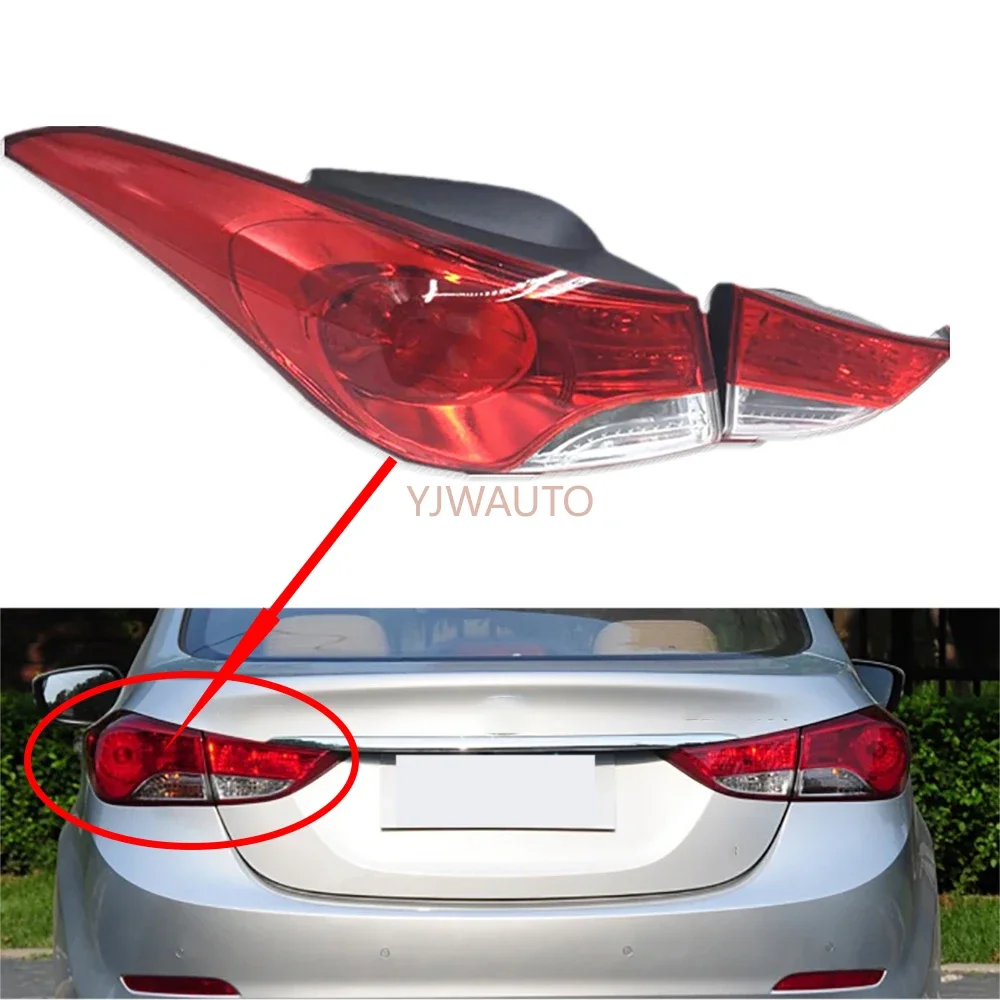 

Для Hyundai Elantra 2012 2013 2014 2015 задний фонарь автомобиля в сборе, задний фонарь в сборе, задний фонарь, галькелы, указатель поворота, противотуманная фара