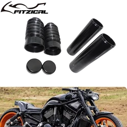 Motorcycle Aluminum Upper Lower Front Fork Cover Tube Cap Kits For Harley V-Rod Vrod Muscle Night Rod Special 2007-2011