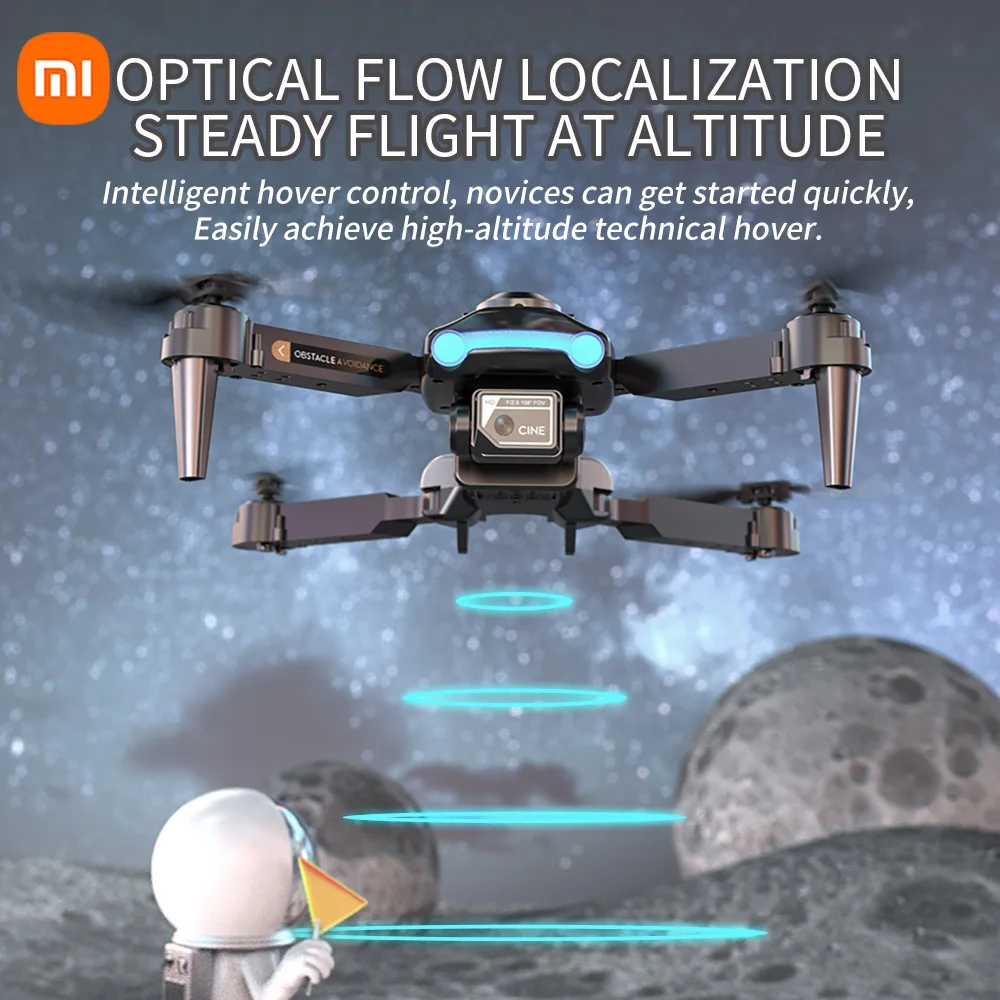 XIAOMI-A8 Pro Fotografia Aérea Drone, 4K HD Dual Camera, GPS, UAV dobrável profissional, WiFi, RC Helicóptero, Evitar obstáculos, Novo