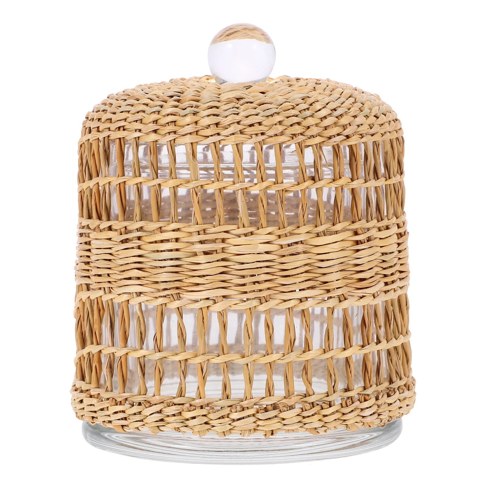 

Aromatherapy Glass Cover Cloche Display Dome Bell Jar Natural Grass Top Fireplace Mantel Decor Decorative