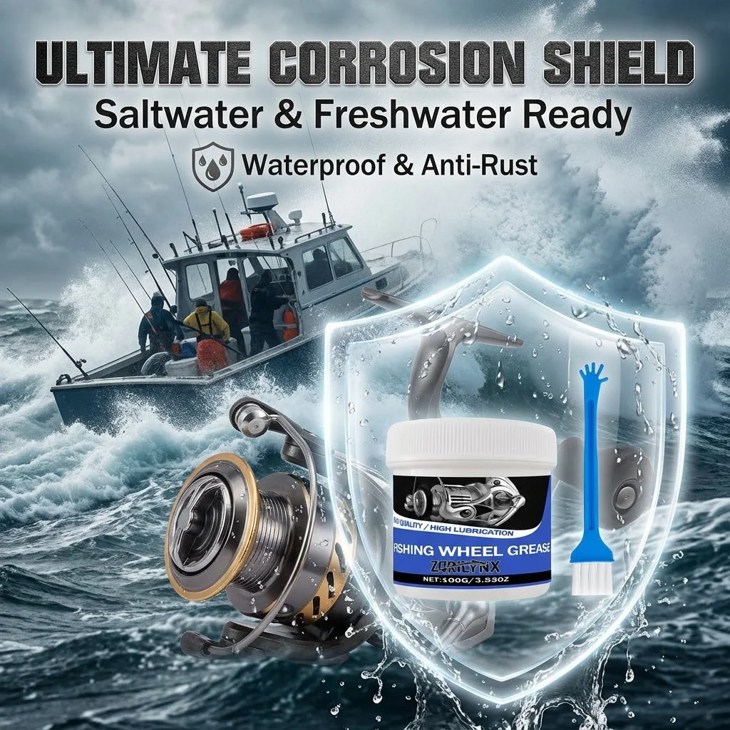 ZORILYNX 100g Fishing Reel Grease Waterproof Anti-Rust Lubricant Oil for Spinning Baitcasting Reels Gear Bearing Maintenance view 4