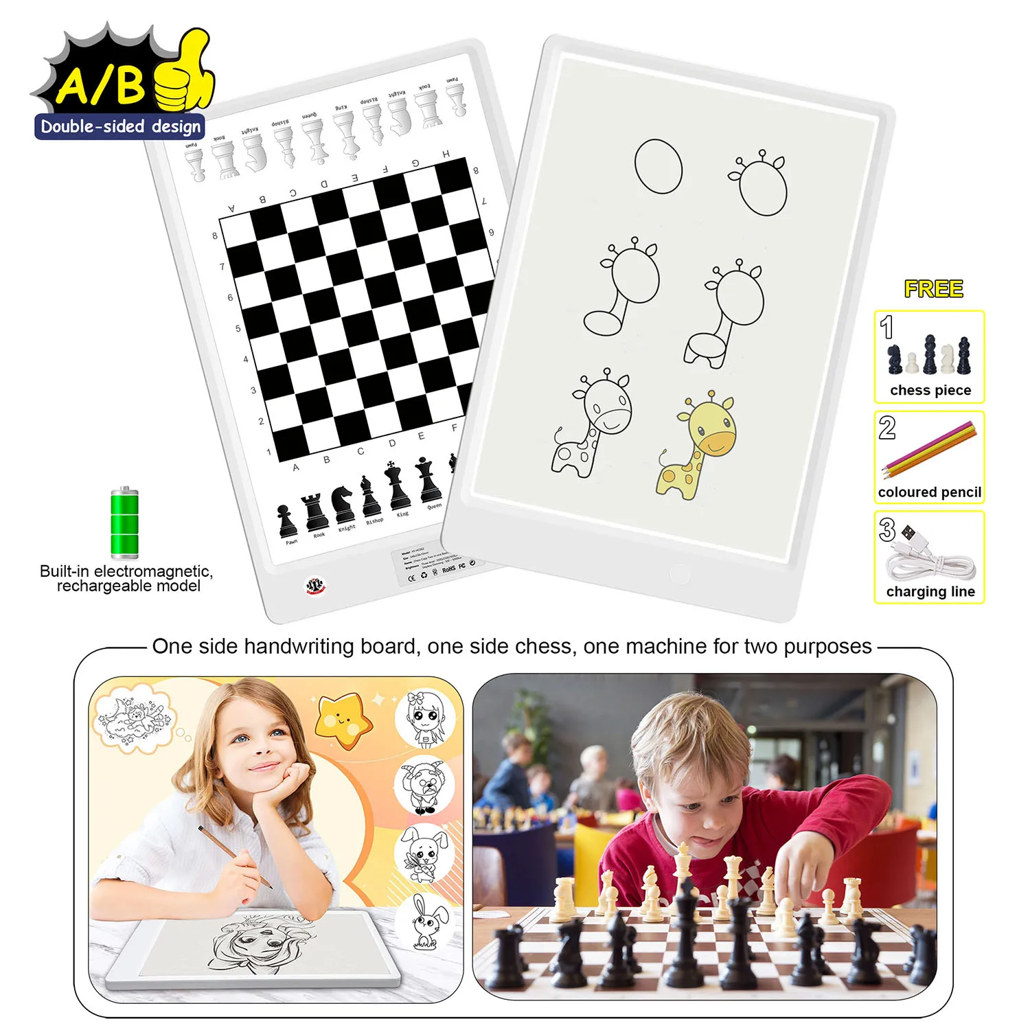 A5 A4 LCD Geschreven Tablet Led Tekening Kopie Pad Board Kinderspeelgoed Schilderen Educatief Kinderen Groeien Creatieve Cadeaus Voor Kinderen