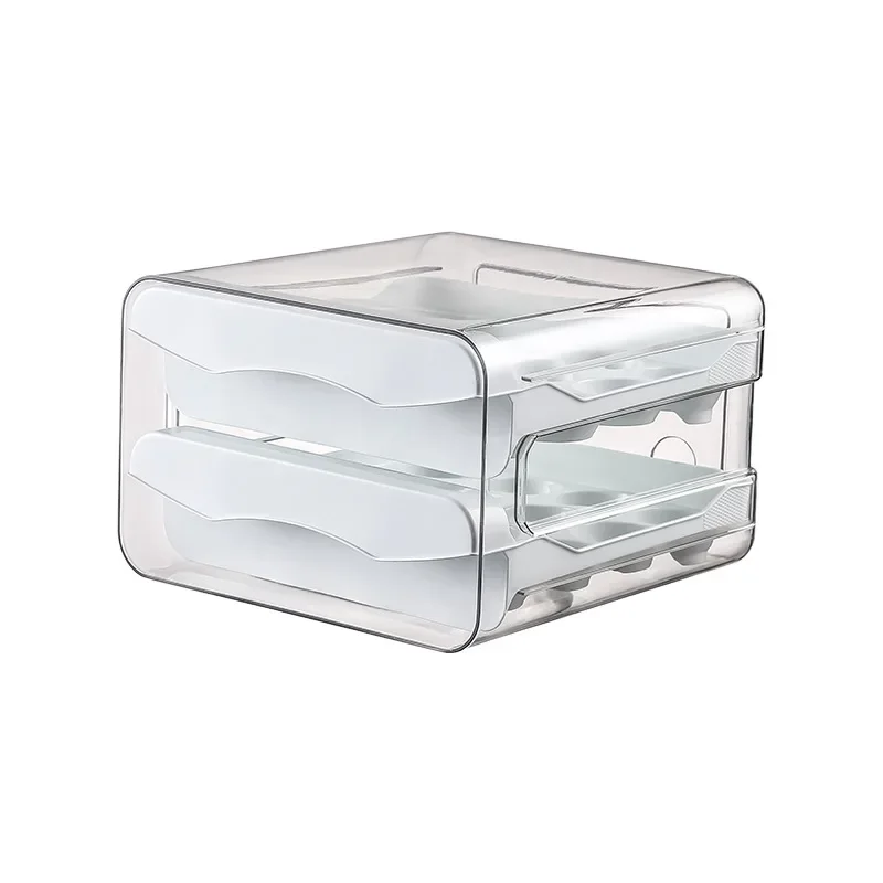 

Automatic Scrolling Egg Rack Holder Storage Box Egg Basket Container Organizer Rolldown Refrigerator Egg Dispenser For Kitchen
